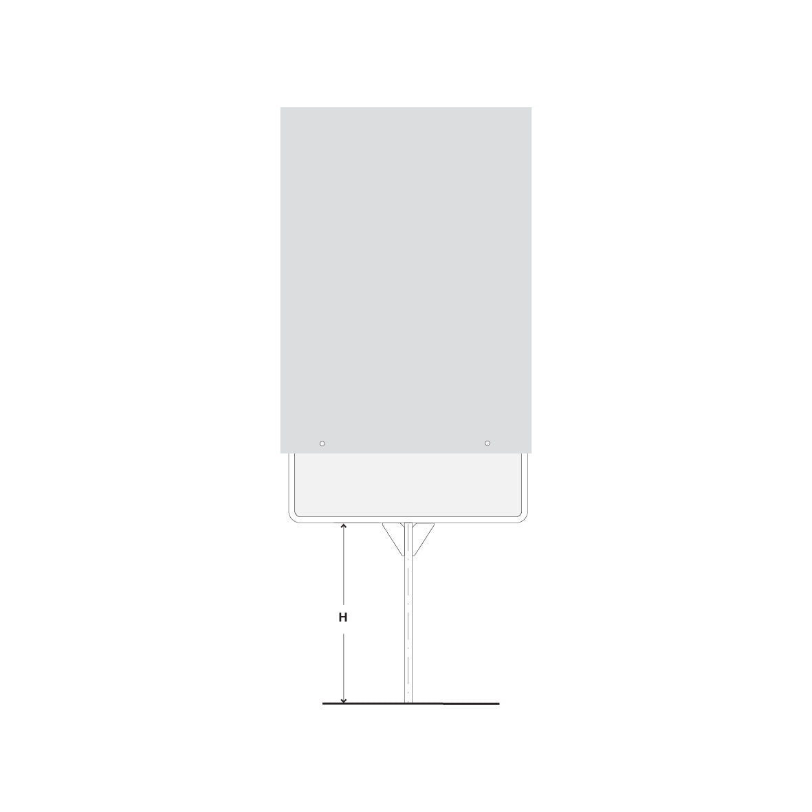 Abdeckhüllen, Plakatständer, 980 x 1355 mm, grau