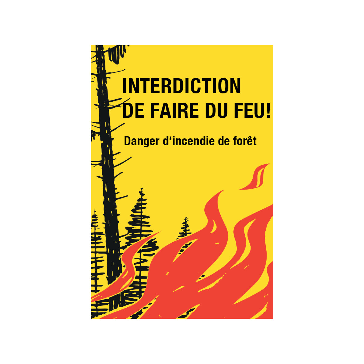 Waldbrandgefahr, 7.0350, 40/60 cm, frz., HIP R2