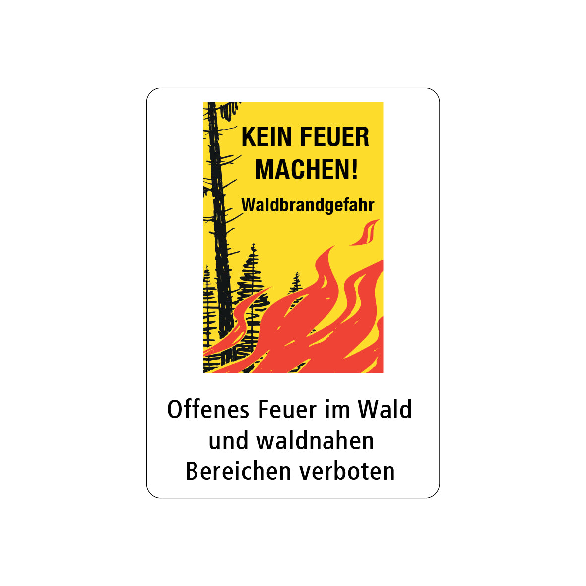 Waldbrandgefahr, 7.0351, 50/70 cm, HIP R2