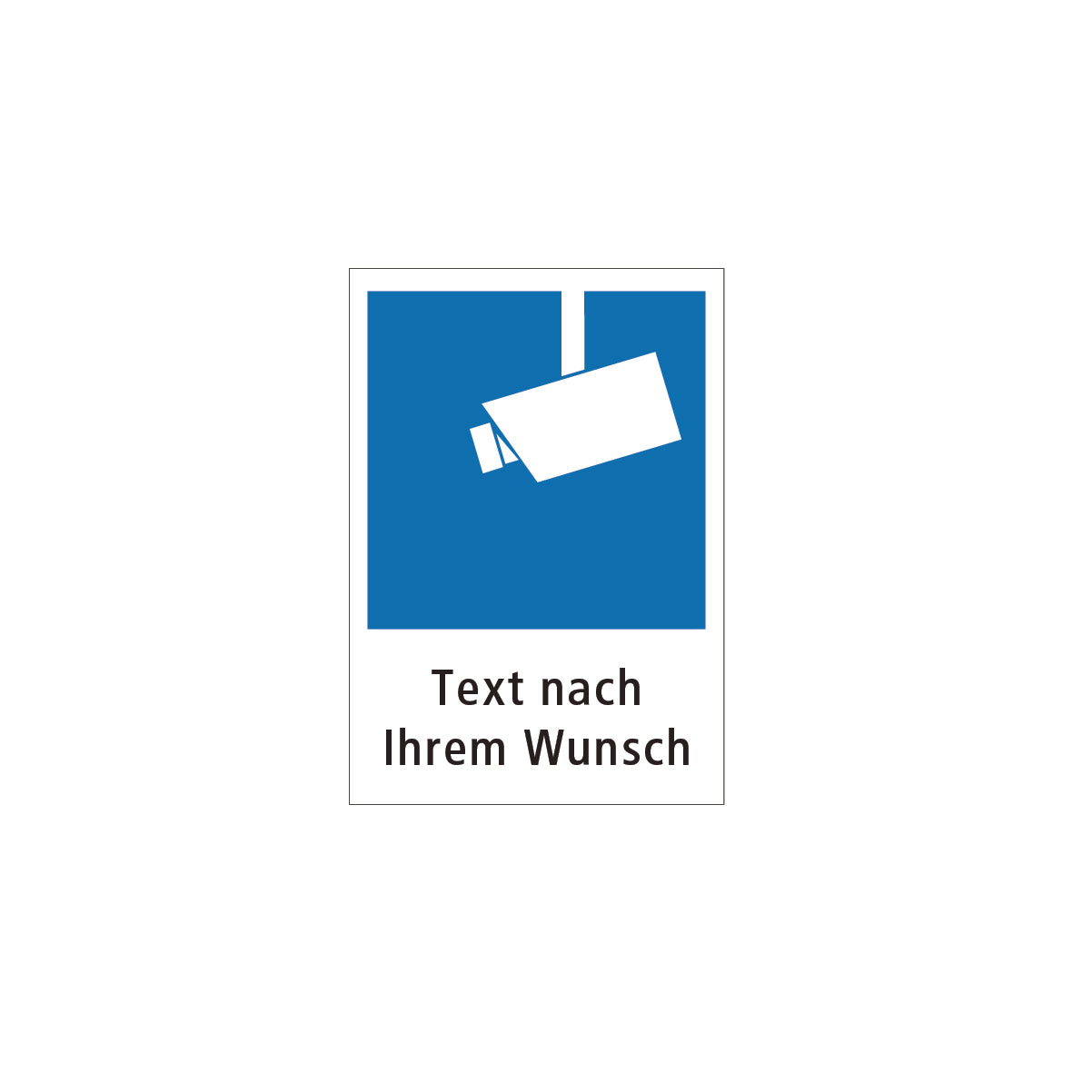 Video Infoschild Sonder, 6.0545, 200/300 mm, KU, Kunststoff 1 mm