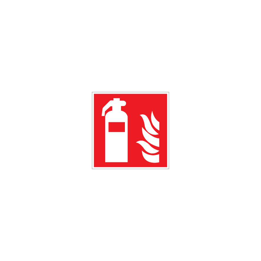 6.B-001 Feuerlöscher, Brandschutzzeichen,  ISO, M, 50/50 mm