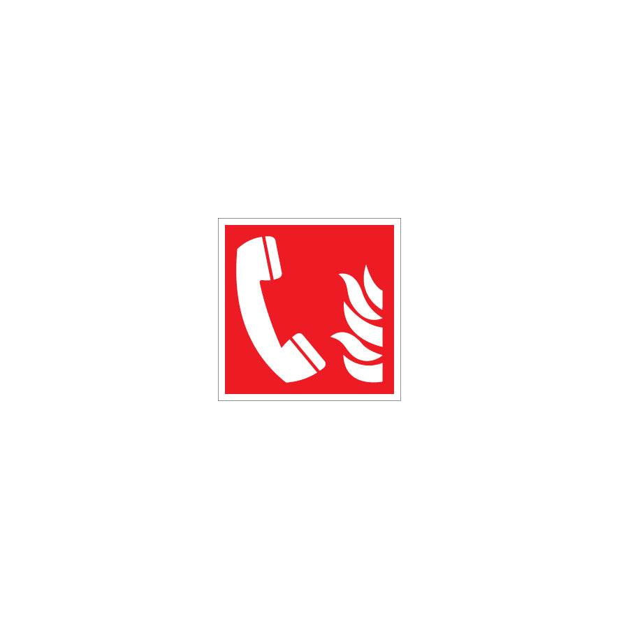 6.B-004 Brandmeldetelefon, Brandschutzzeichen,  ISO, PF-102, 50/50 mm