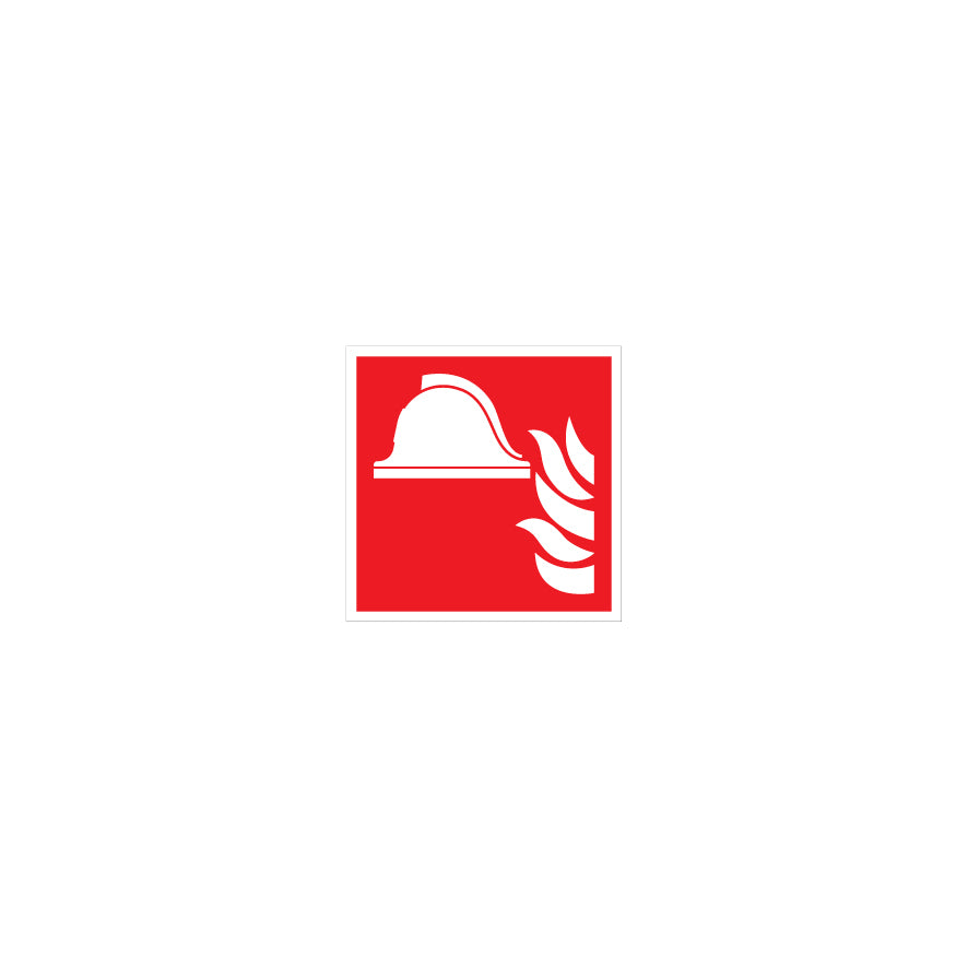 6.B-006 Mittel und Geräte zur Brandbekämpfung, Brandschutzzeichen,  ISO, PF-102, 50/50 mm