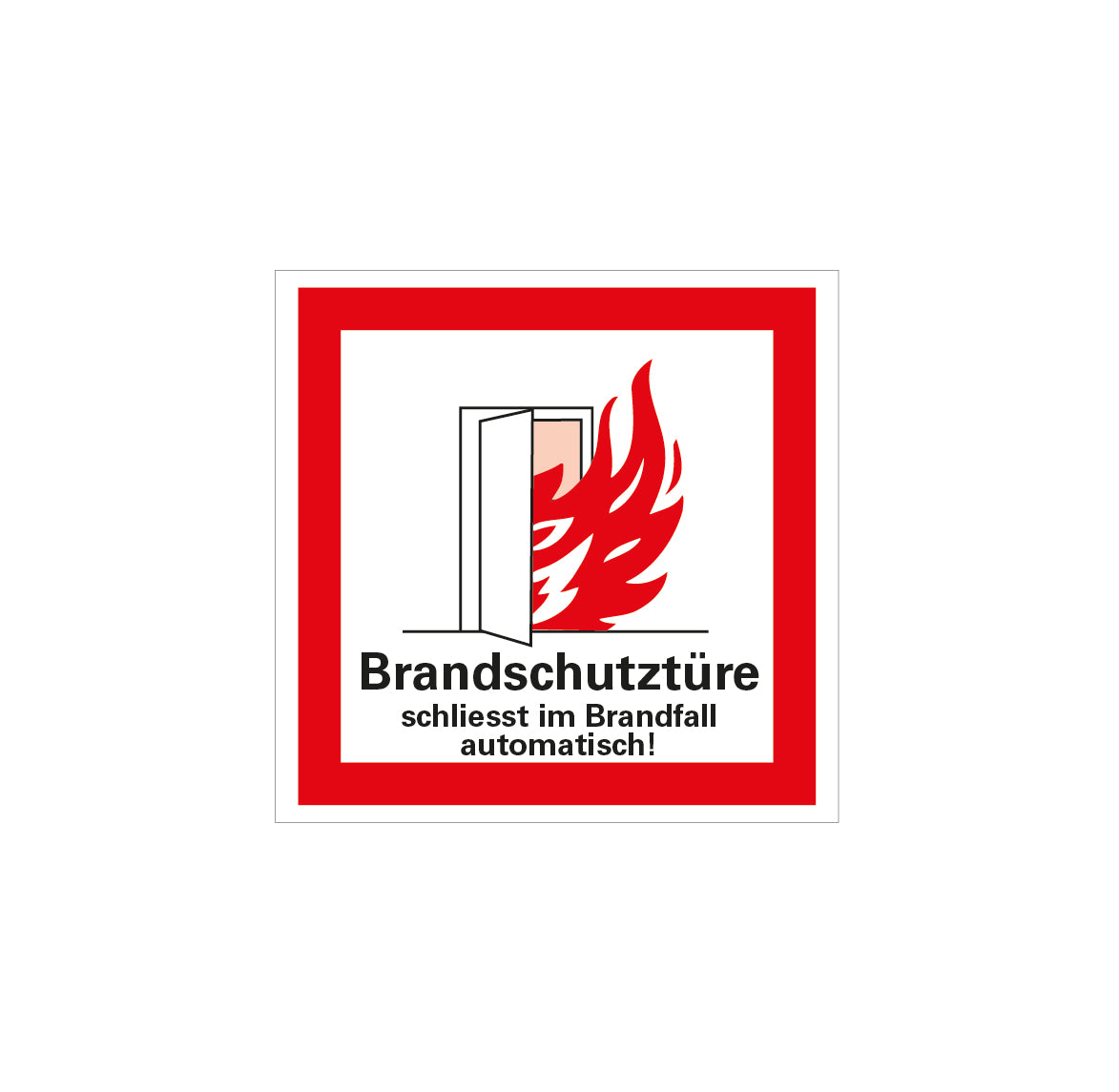 6.B-920 Brandschutztür, Brandschutzzeichen, praxisbewährt