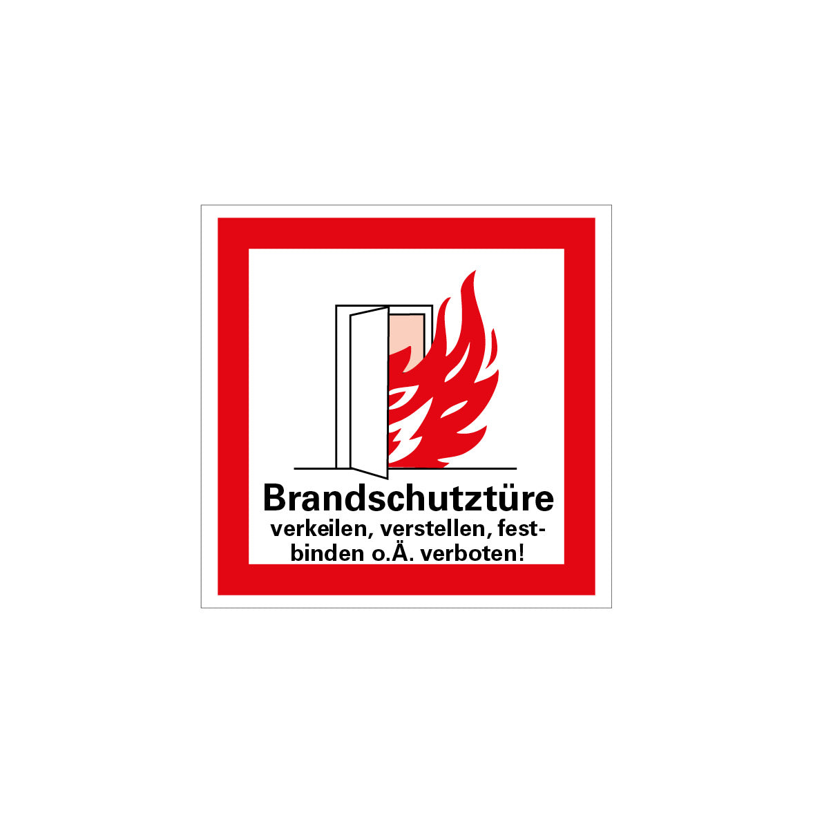 6.B-920 Brandschutztür, Brandschutzzeichen, praxisbewährt