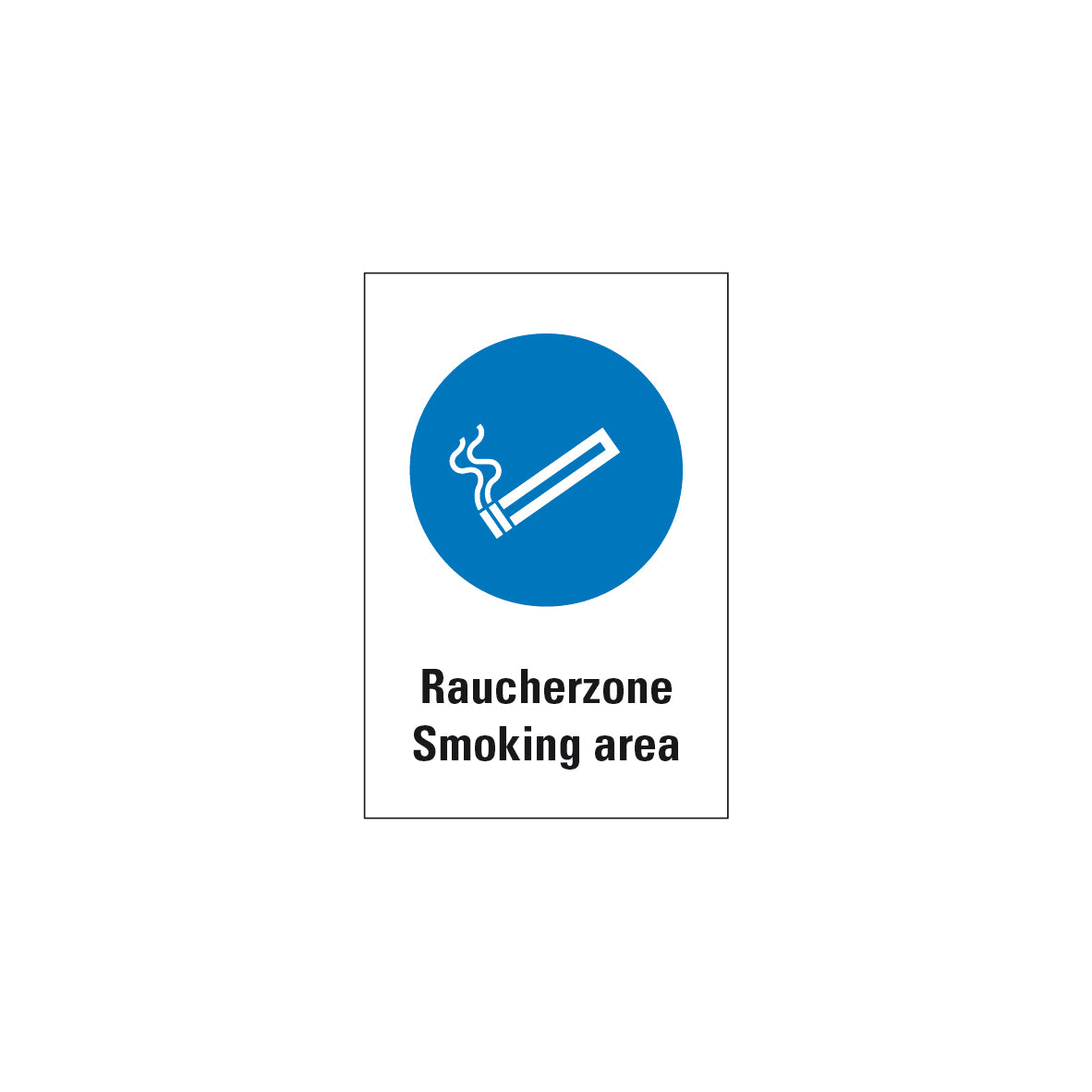 6.G-114 Kombischild Raucherzonen, Gebotszeichen, ISO, FO-A