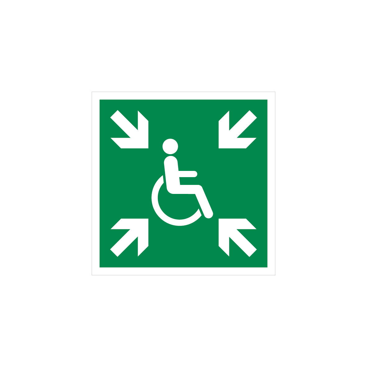 6.R-050 Sammelstelle Rollstuhl, Rettungszeichen, praxisorientiert