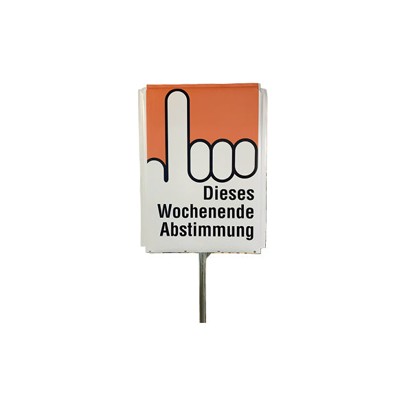 Abdeckhüllen, Montag Gemeindeversammlung, 7.0324, doppelseitig, passend zu Signalträger 980 x 1355 mm, Planenmaterial