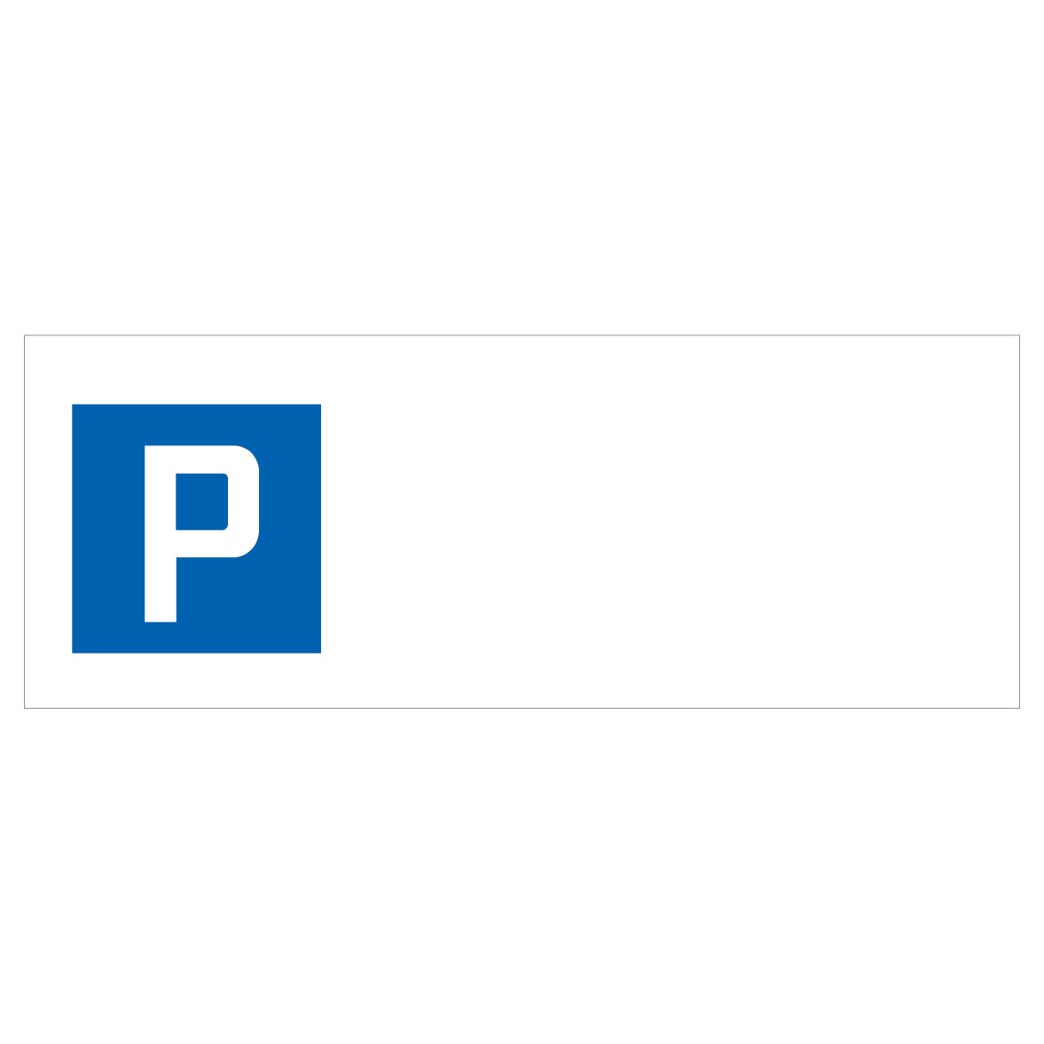 Parkplatzschild Sonderanfertigung, 4.17 und Ihr Text
