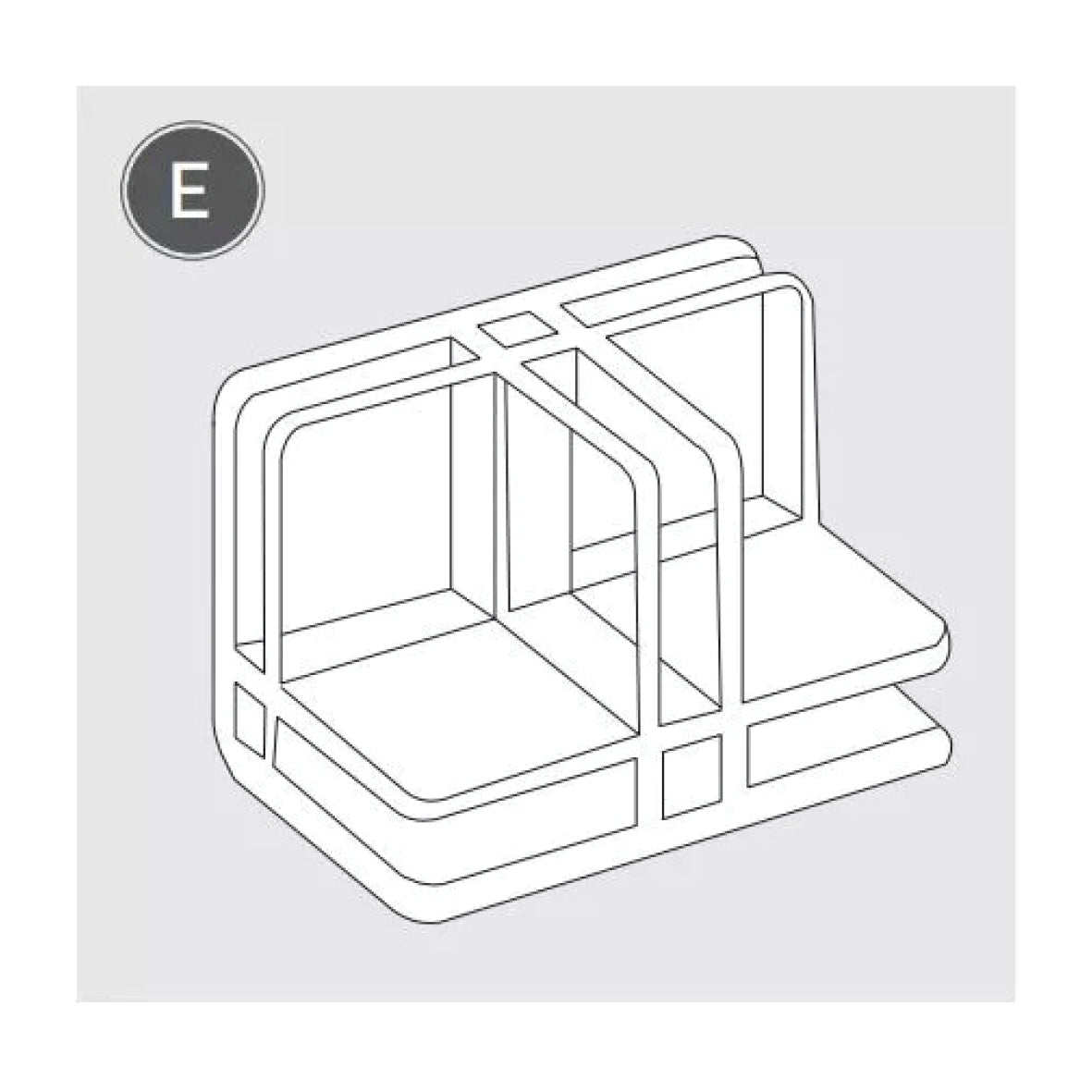 Eckverbinder, fisso connector E, Polycarbonat, VE 10 Stk.