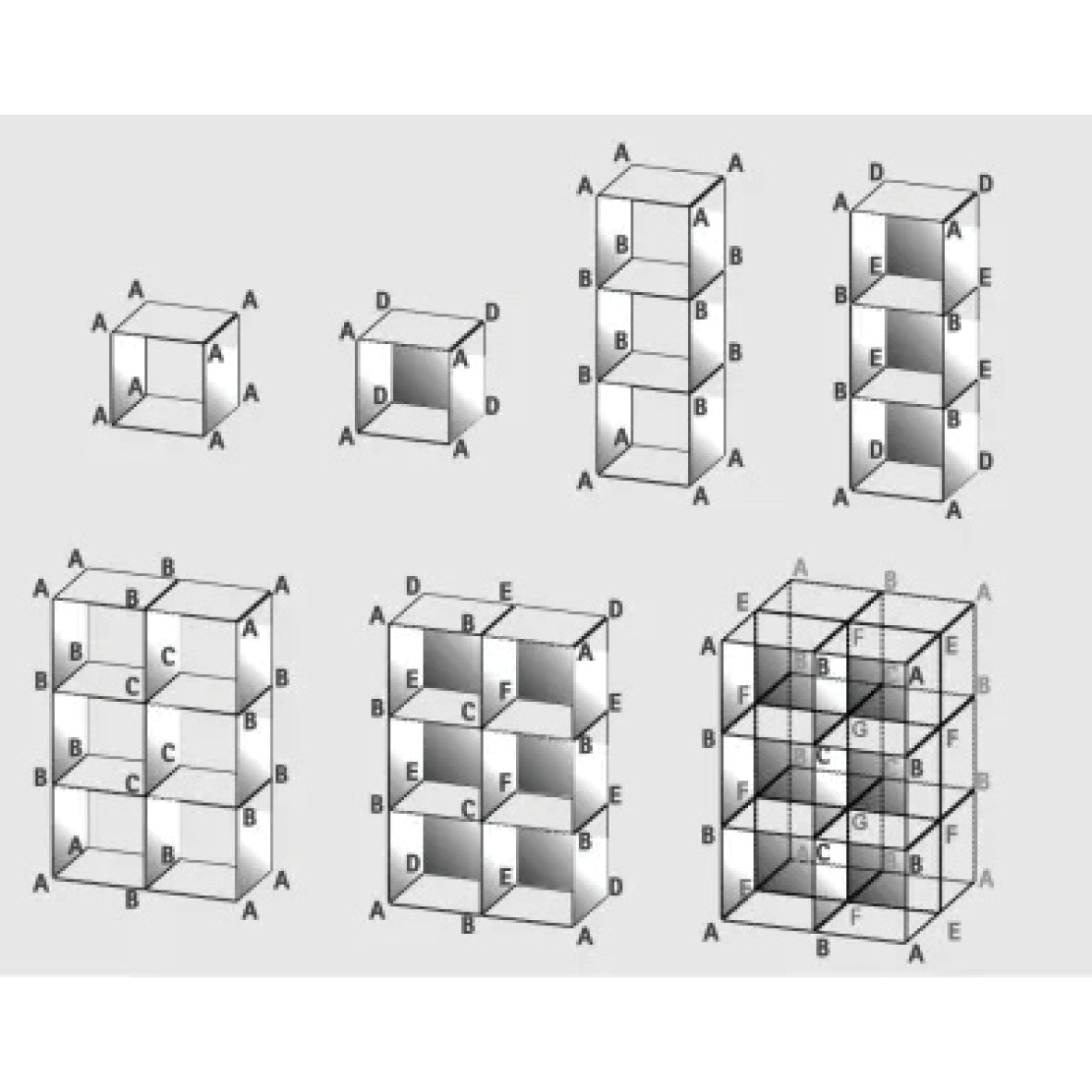 Eckverbinder, fisso connector E, Polycarbonat, VE 10 Stk.