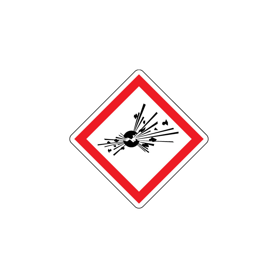 GHS-01 Explosionsgefahr, Gefahr, Gefahrenstoffkennzeichen, GHS, auf Rolle