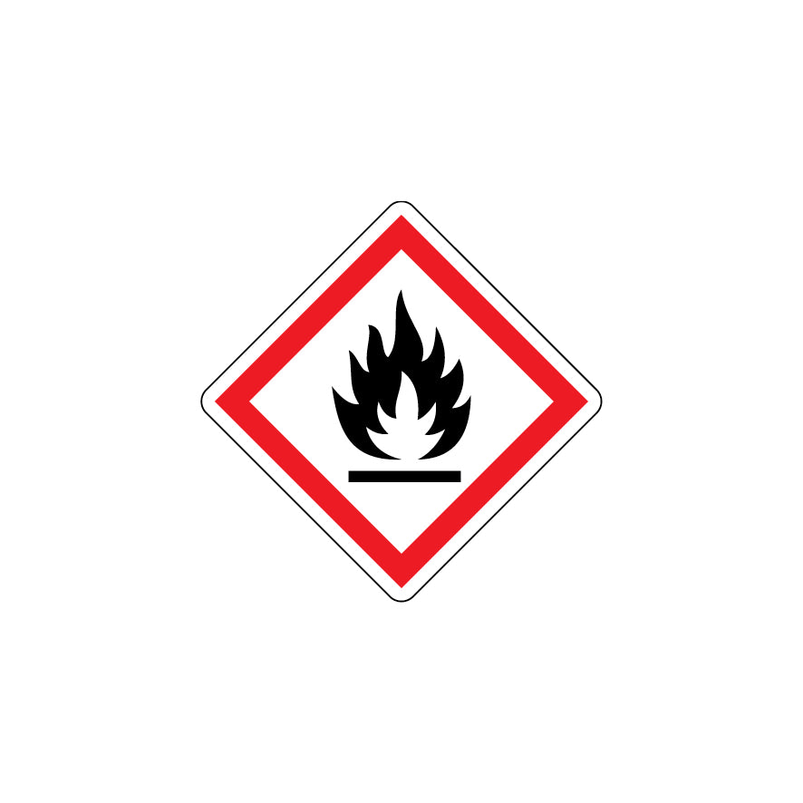 GHS-02 Entzündlich, Gefahr/Achtung, Gefahrenstoffkennzeichen, GHS, auf Rolle