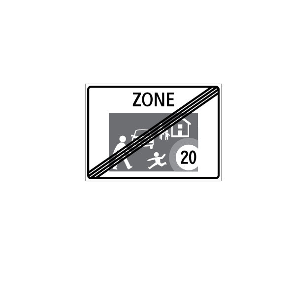 2.59.6 Ende der Begegnungszone, Vorschriftssignal, 100 x 70 cm, EG