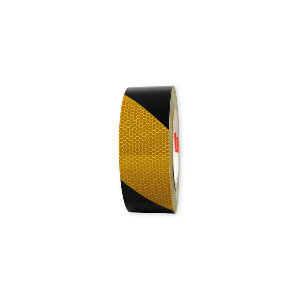 Warnmarkierungsband R2, für Fahrzeuge, R2, gelb-schwarz, 25 m x 50 mm, rechtsweisend