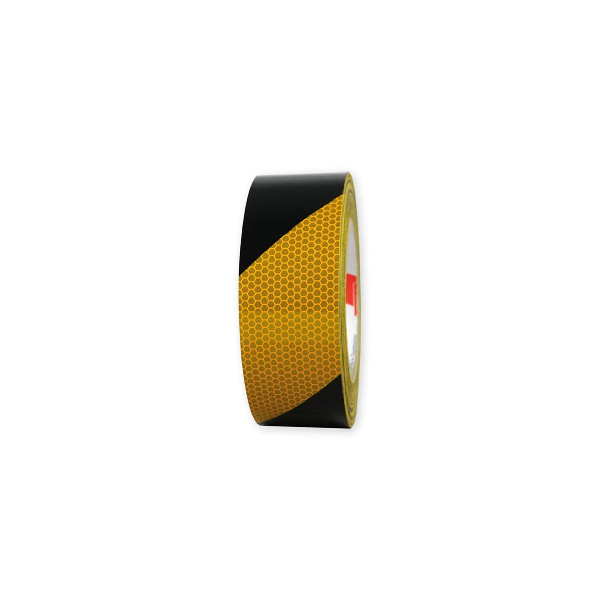 Warnmarkierungsband R2, für Fahrzeuge, R2, gelb-schwarz, 25 m x 50 mm, linksweisend