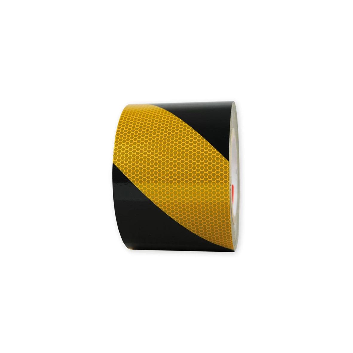 Warnmarkierungsband R2, für Fahrzeuge, R2, gelb-schwarz, 25 m x 100 mm, rechtsweisend