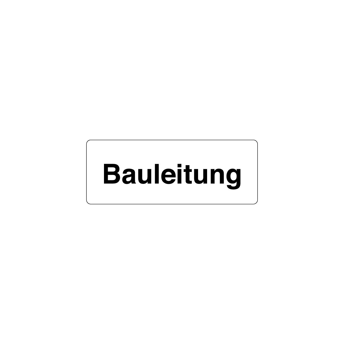 Baustellentafel, Bauleitung, 40/15 cm, EG, 7.0169