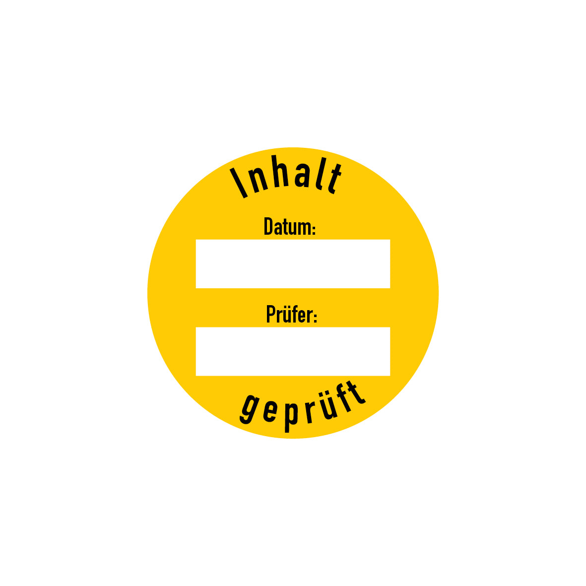 Prüfplakette, 4.P-182, zum selber Beschrifften
