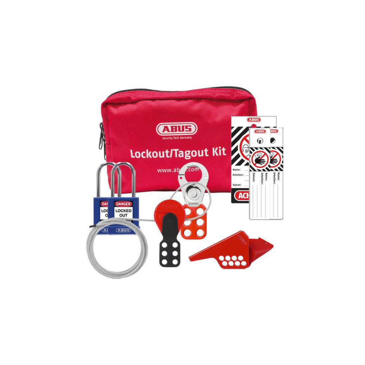 Lockout Tasche mechanisch, mit Füllung, div. Inhalte
