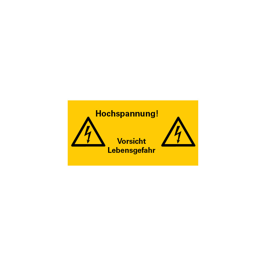 Warnzeichen Elektro, FO, Folie selbstklebend, Logobibliothek 6.W-174