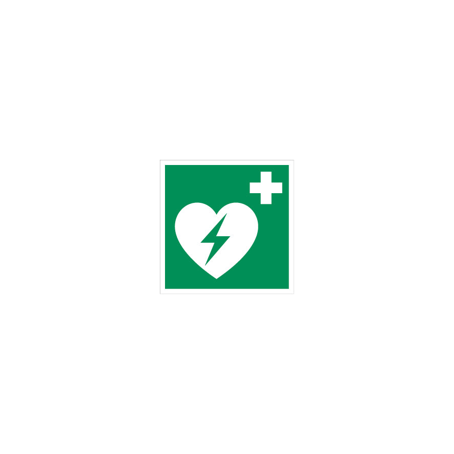 6.R-030 Automatisierter externer Defibrilator (AED), Rettungszeichen, ISO