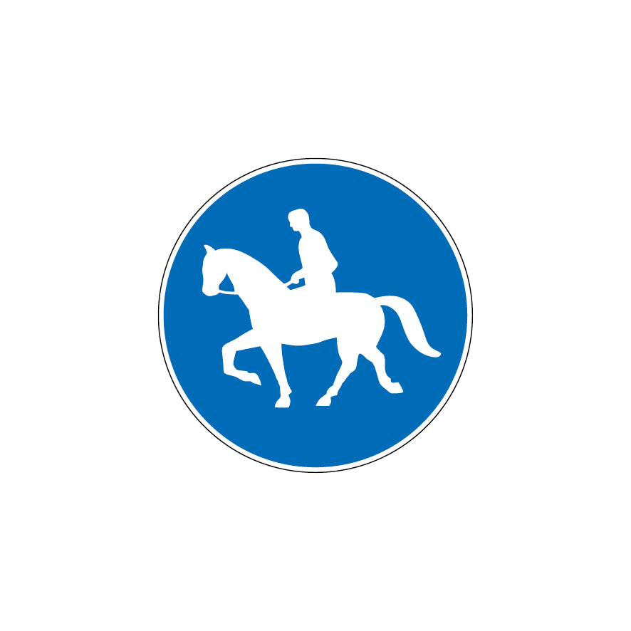 2.62 Reitweg, Vorschriftssignal
