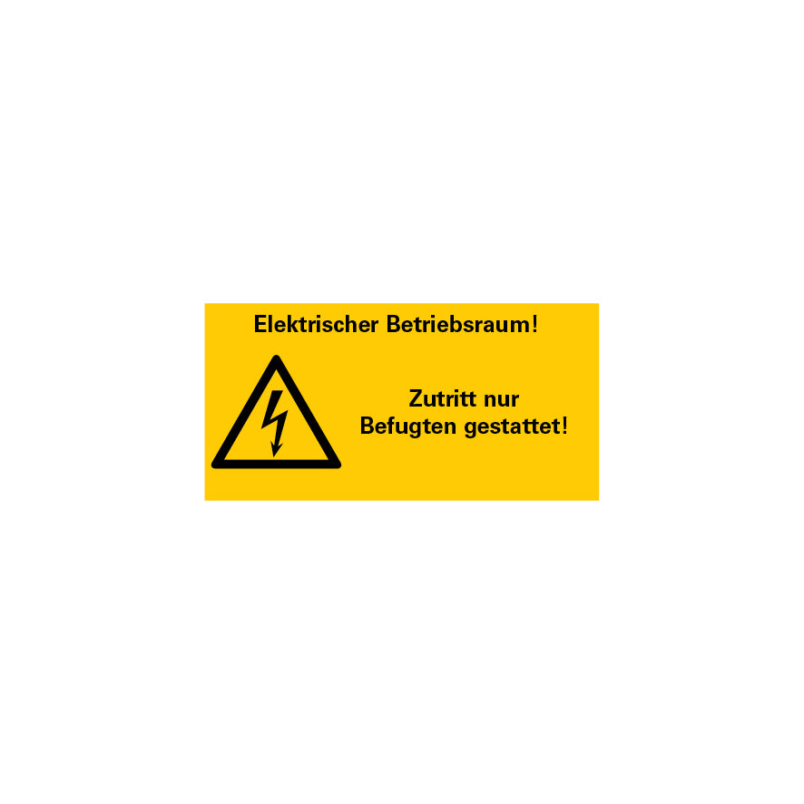 Warnzeichen Elektro, FO, Folie selbstklebend, Logobibliothek 6.W-180