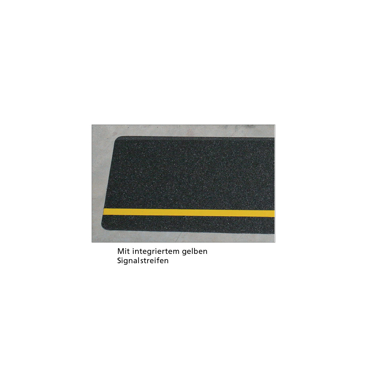 Antirutsch Multifunktionsbelag schwarz, mit Streifen gelb Rolle 50mm x 18,3m