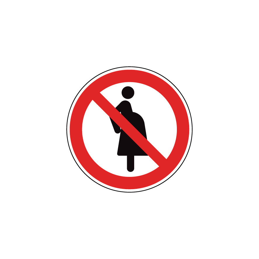 6.V-026 Für schwangere Frauen verboten, Verbotszeichen, ISO