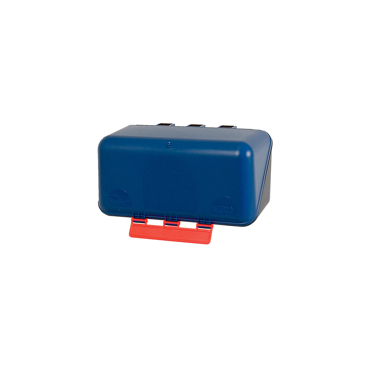 Schutzmittelboxen Mini, blau, Grösse 236 x 120 x 120 mm, ohne Kleber (ø 50 mm)