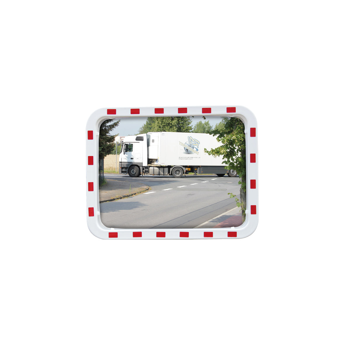 Verkehrsspiegel Acryl, 800/600 mm, 5.1 kg, 15-22 m Beobachtungsabstand, R2