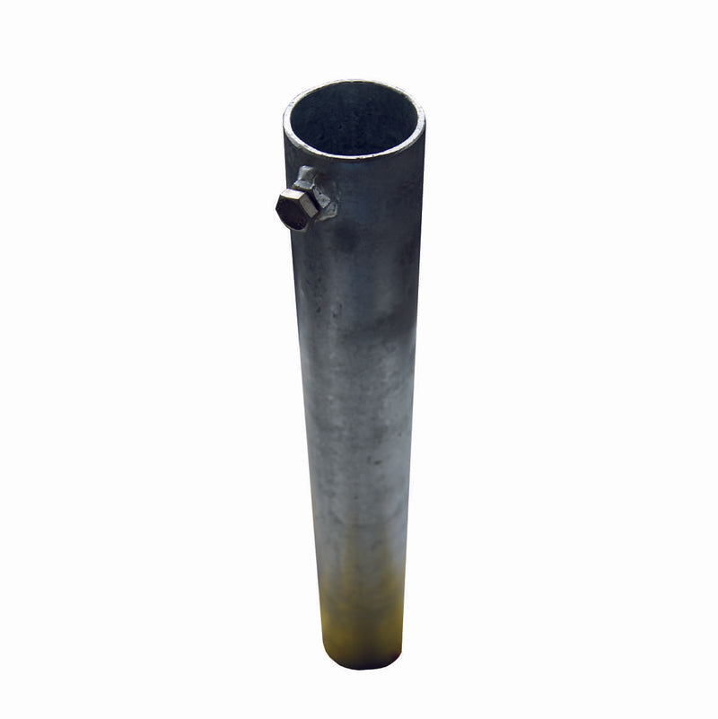 Bodenhülse mit 1 Feststellschraube, für Standrohr 2" (60 mm), Länge 500 mm,