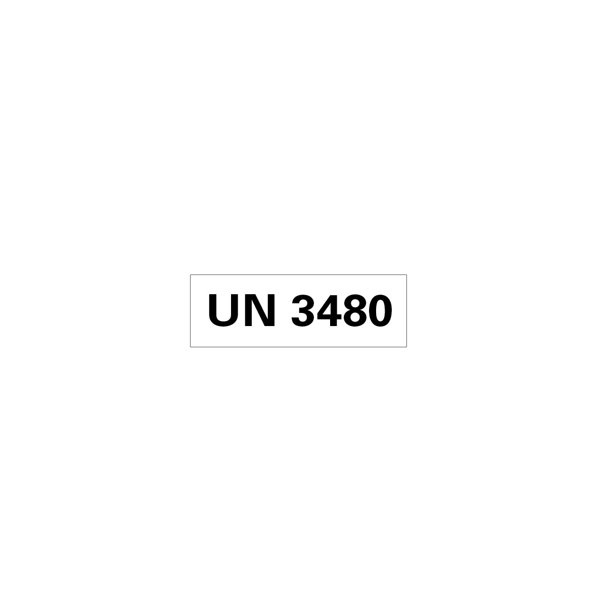 Gefahrgut UN, 5.0160.1, 150 x 50 mm, Stk., UN 3480 (Lithium-Ionen-Batterien), auf Bogen, VE 10 Stk.