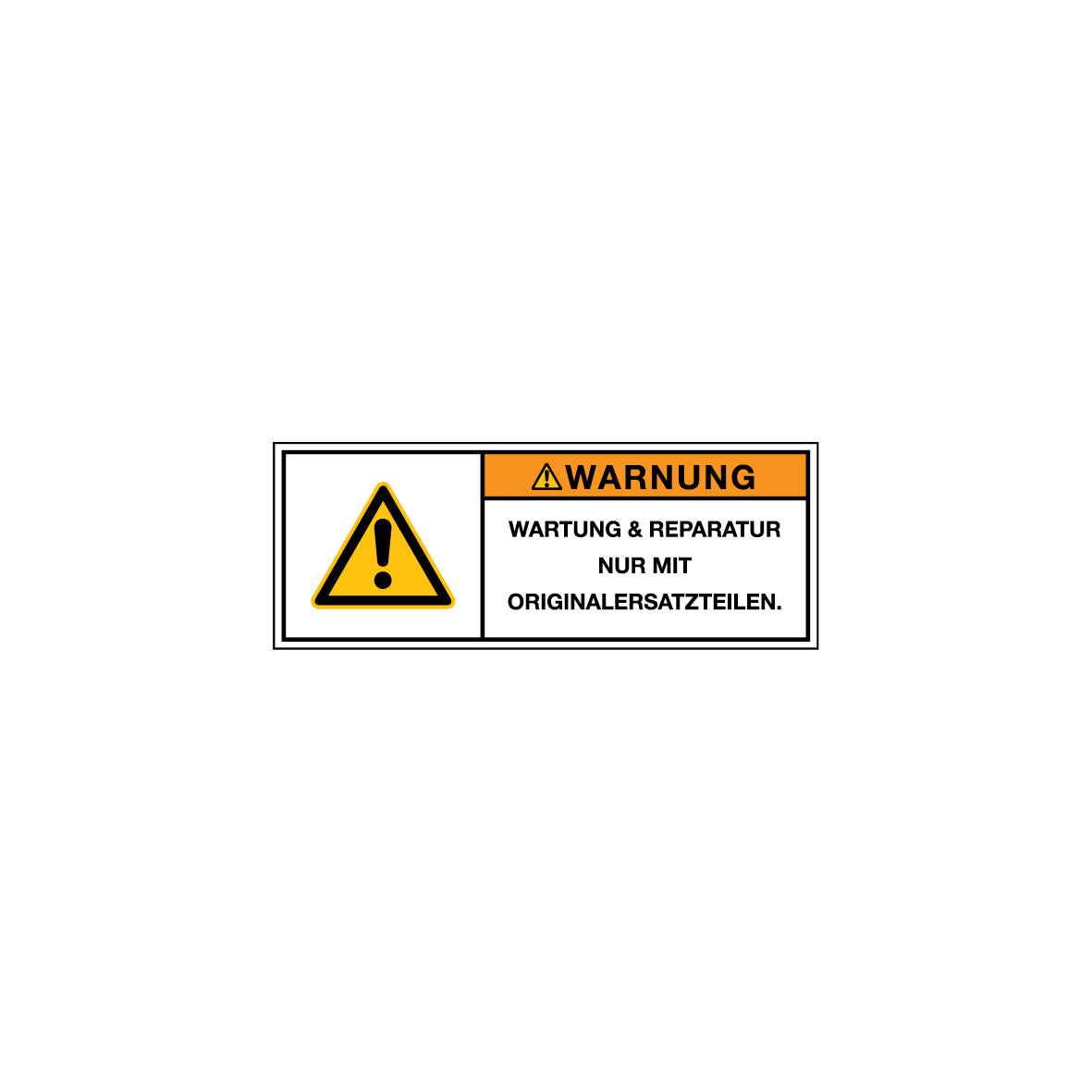 Warnzeichen DIN ISO 3864-2, 6.W-1203, FO-C
