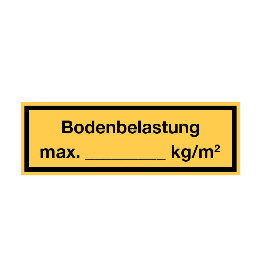 Regalbelastungsschilder 6.0146, KU, Kunststoff
