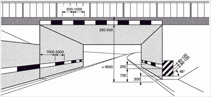 Leiteinrichtung: Einfach Leitpfeil, 90/130 cm, EG, Alu 2 mm