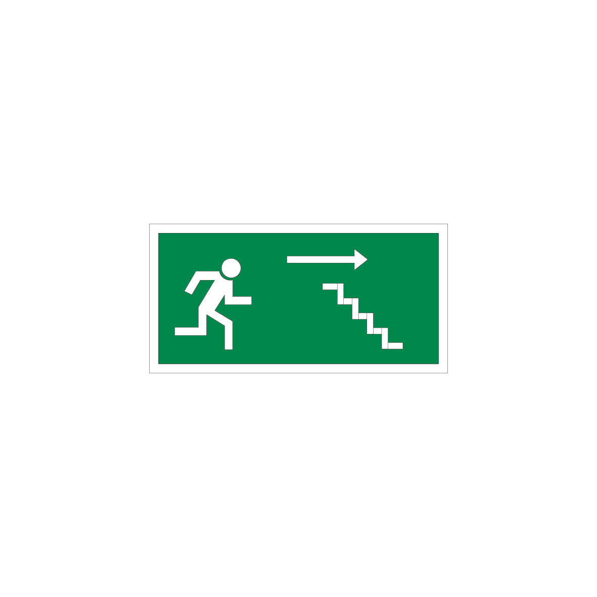 6.R-921 Notausgang Treppe, Rettungszeichen, praxisbewährt