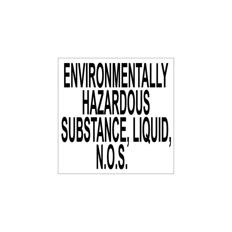Gefahrgut div, Environmentally Hazardous substance, Liquid, N.O.S 5.0180