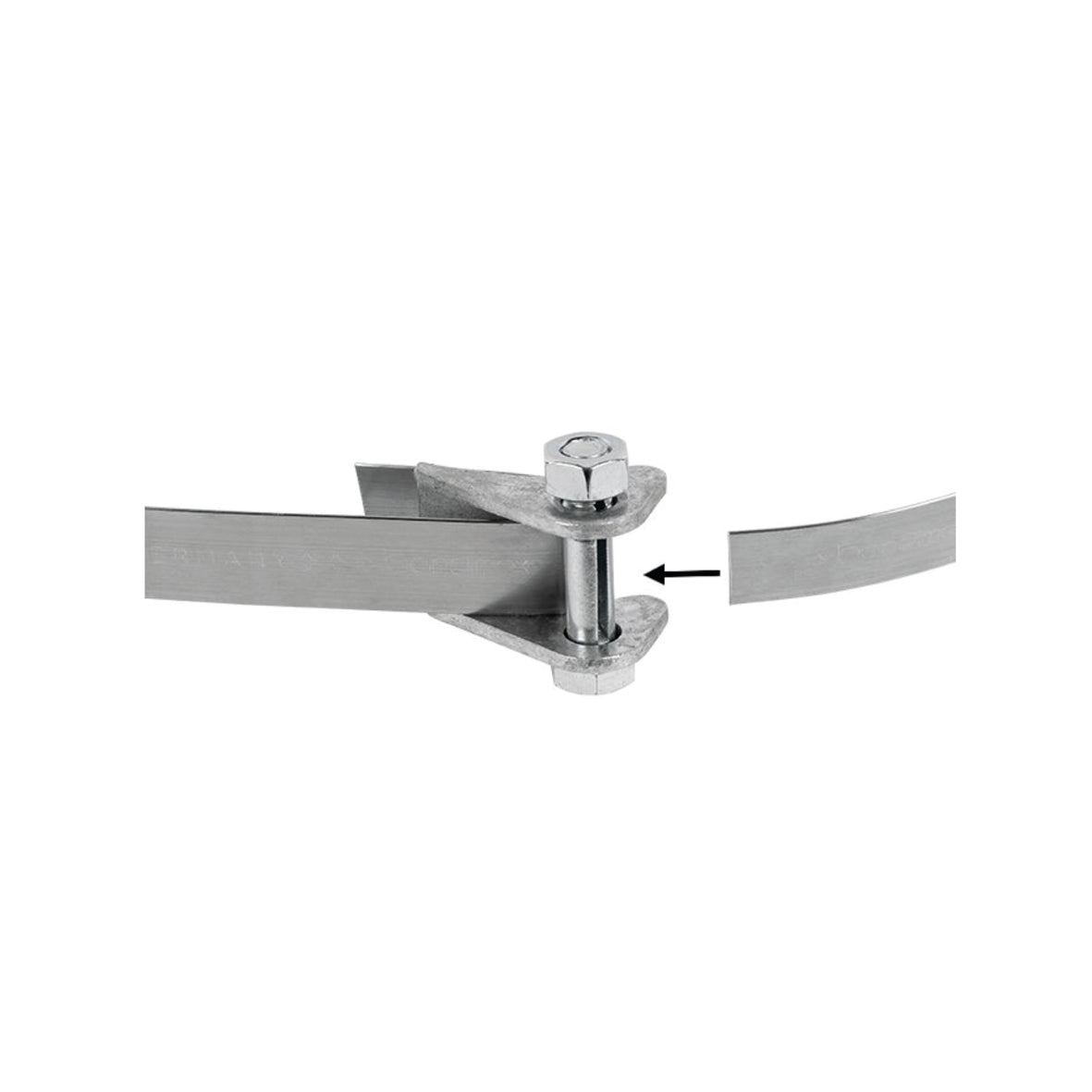 Edelstahlband, Spannschloss für Stahlband 19 x 0,7 mm