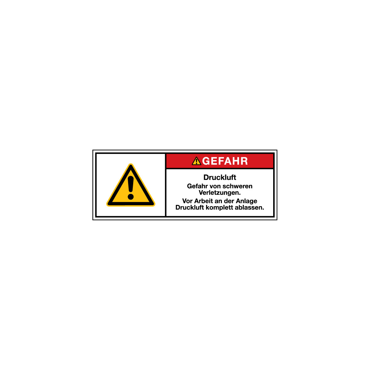 Warnzeichen DIN ISO 3864-2, 6.W-1222, FO-C
