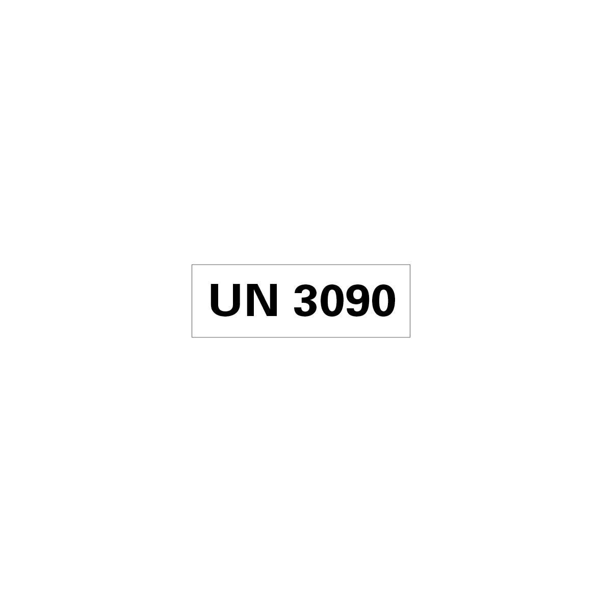 Gefahrgut UN, 5.0160.1, 150 x 50 mm, Stk., UN 3090 (Lithium-Metall-Batterien), auf Bogen, VE 10 Stk.