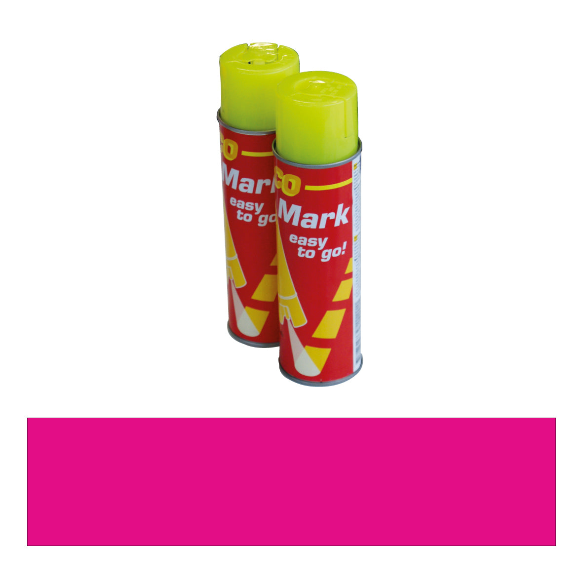 Markierspray ECO, pink fluoreszierend temporär, für Baustellen, 500 ml, VE = 6 Dosen, inkl. VOC