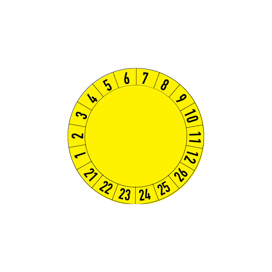 Prüfplakette, 4.P-188, zum selber Beschrifften