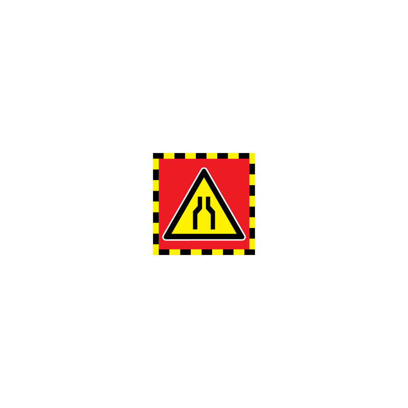 Luftdurchlässiges Banner, 1.0418, Logo: "Engpass", gelb/rot/schwarz, 75 x 75 cm