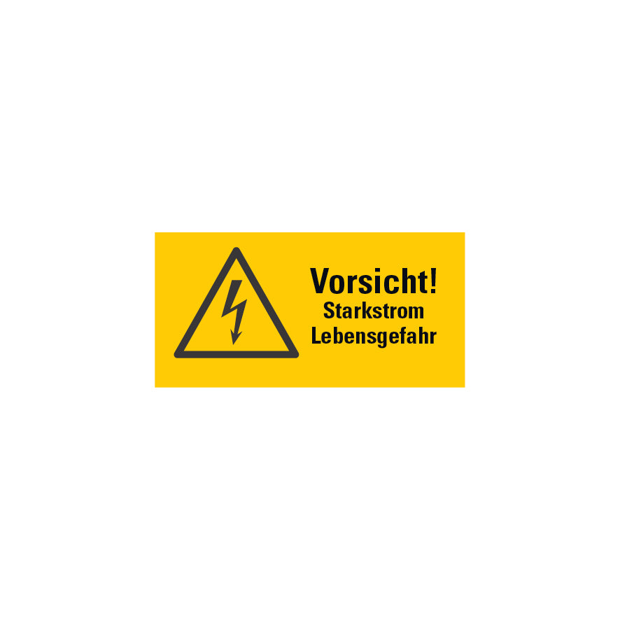 Warnzeichen Elektro, FO, Folie selbstklebend, Logobibliothek 6.W-154
