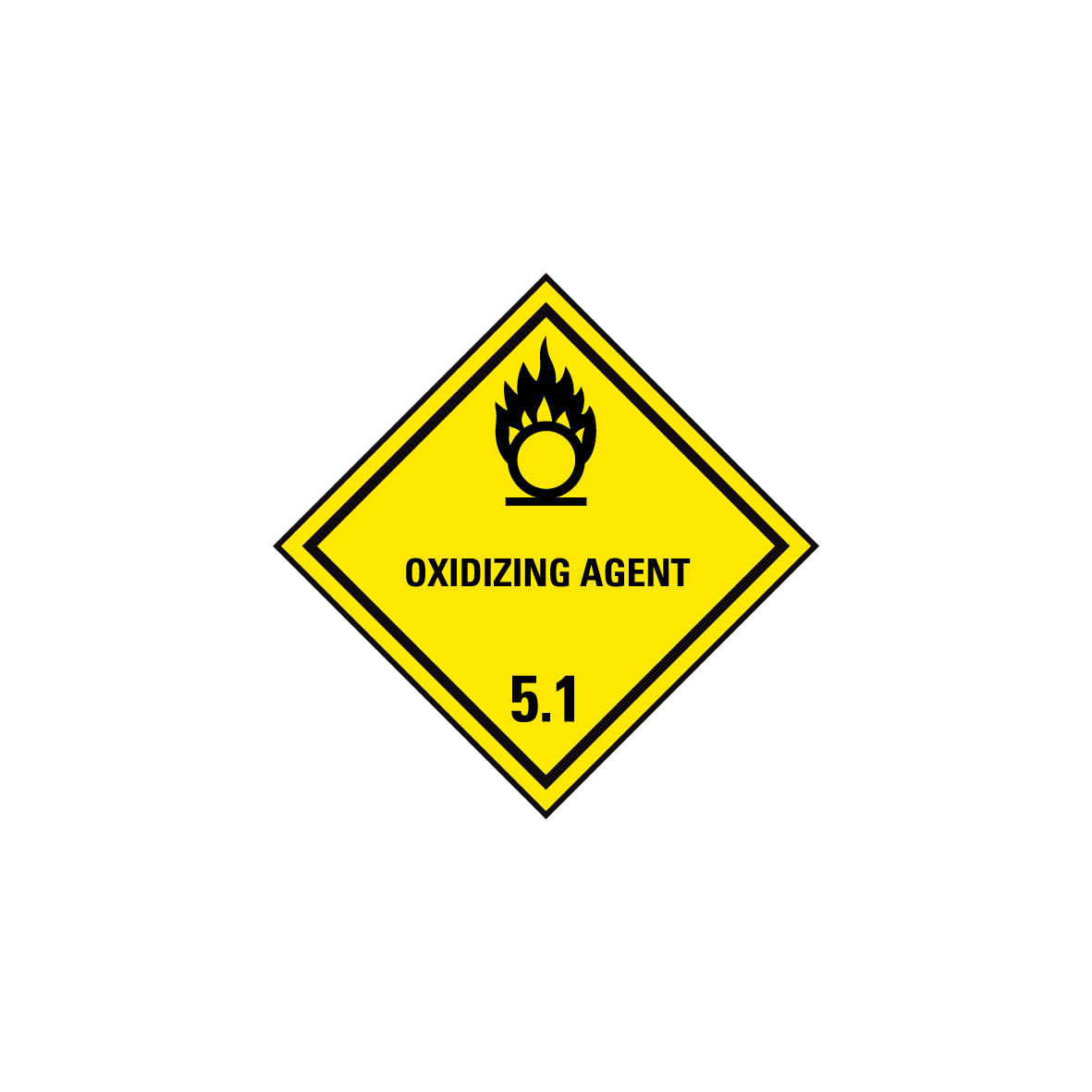 Gefahrgut Kl. 5.1, Entzündend (oxidierend) wirkende Stoffe 5.0116.1, Oyidizing agent
