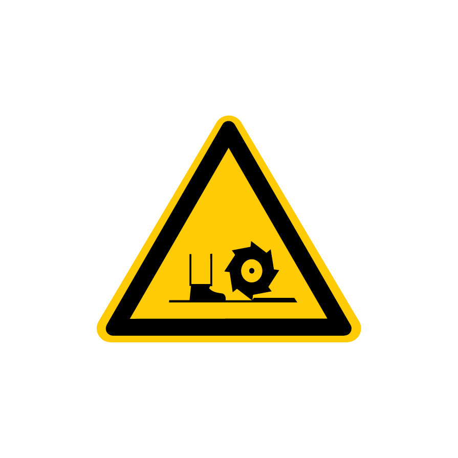 6.W-905 Warnung vor Fräswelle, Warnzeichen, Praxisbewährt