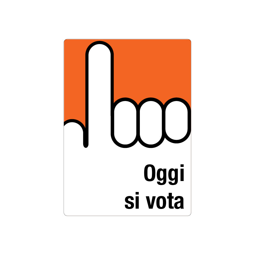 Abstimmungstafel, Heute Abstimmung, 7.0316, I, Oggi si vota, 980 x 1355 mm