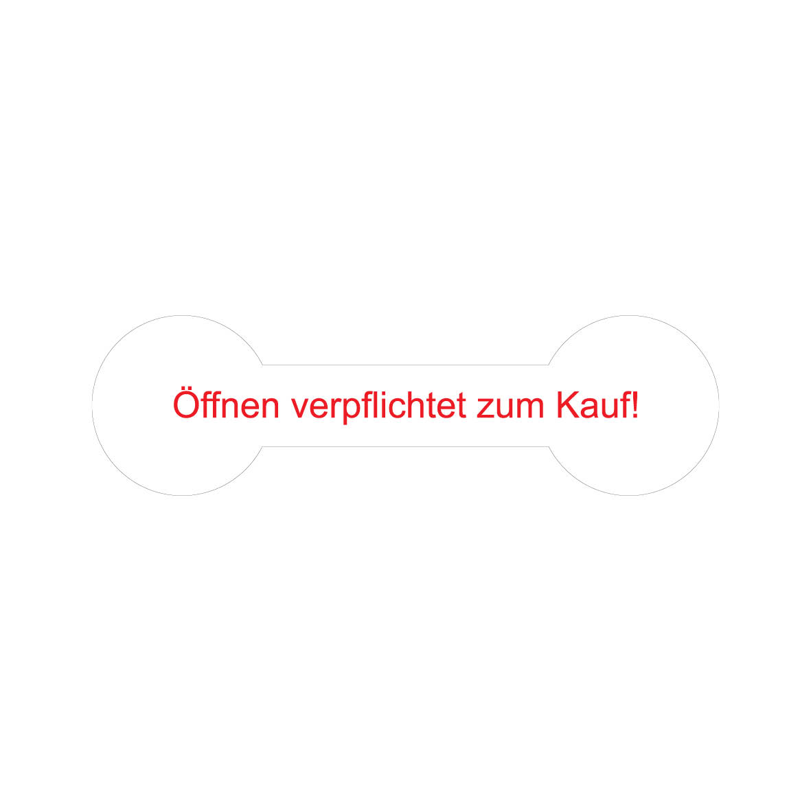 Sicherheitssiegel 4.0130.3, FO-F, VE = 100 Stk., 90 x 50 x 23 mm, weiss/rot, Öffnen verpflichtet zum Kauf!